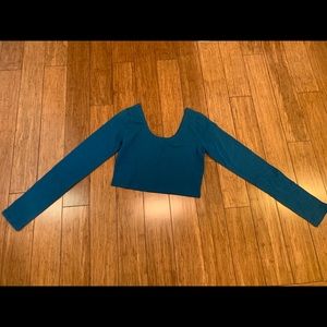 Blue Crop Top